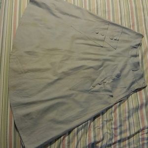 Pale Purple True Vintage Long Skirt with V Pockets